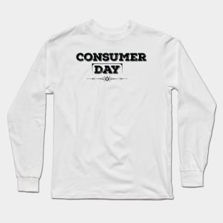 World Consumer Rights Day Black Long Sleeve T-Shirt